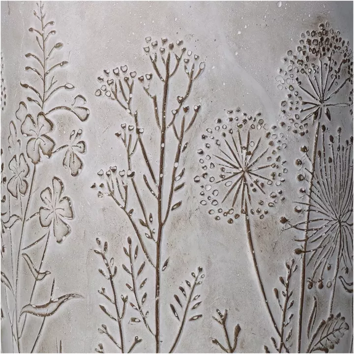 Κασπώ ArteLibre Λουλούδι Γκρι Τσιμέντο 18.5x18.5x25cm