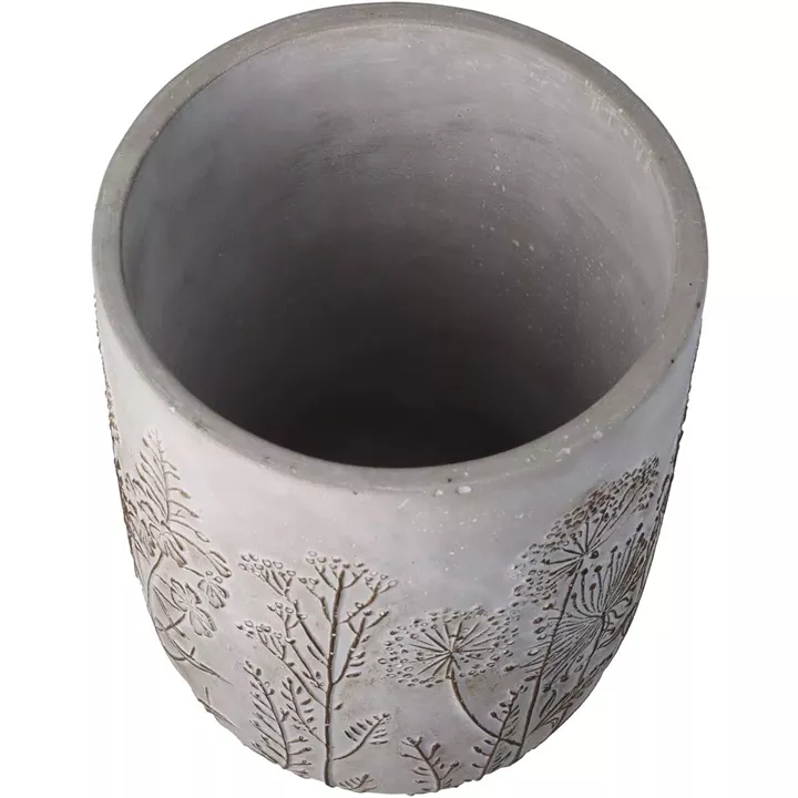 Κασπώ ArteLibre Λουλούδι Γκρι Τσιμέντο 18.5x18.5x25cm