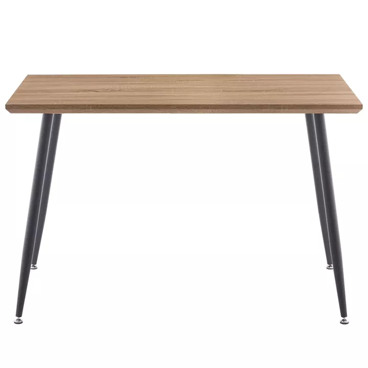 Τραπέζι Τραπεζαρίας ArteLibre MINOS Sonoma/Μαύρο Μέταλλο/Μοριοσανίδα 120x70x75cm