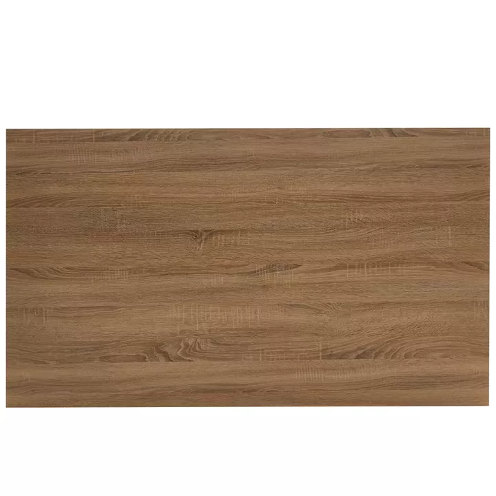 Τραπέζι Τραπεζαρίας ArteLibre ADONIS Sonoma/Μαύρο Μέταλλο/Μοριοσανίδα 140x80x76cm