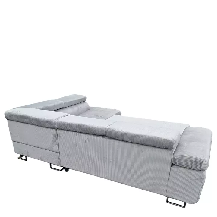 Καναπές Γωνιακός ArteLibre LUZANO Γκρι Ανοιχτό Ύφασμα/MDF 277x203x100cm