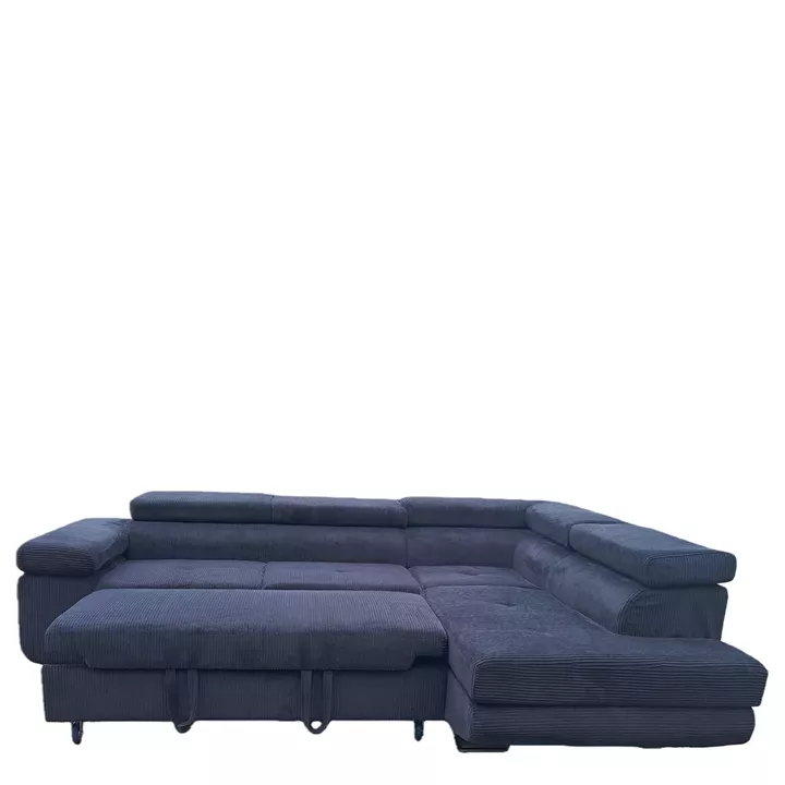 Καναπές Γωνιακός ArteLibre LUZANO Μαύρο Ύφασμα/MDF 277x203x100cm