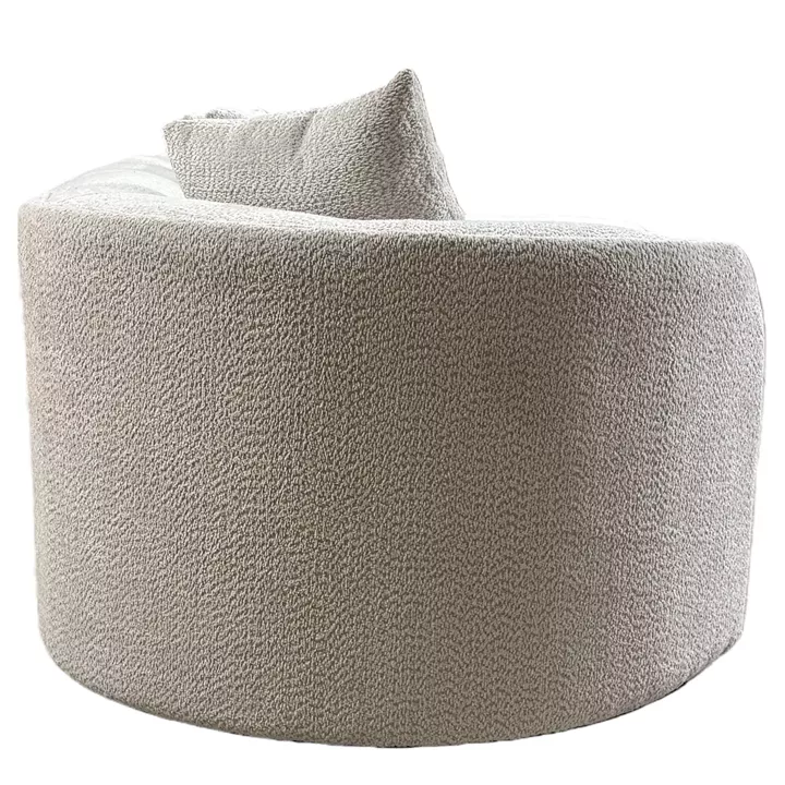 Καναπές MONTARO ArteLibre Γκρι Ανοιχτό Ύφασμα 140x105x65cm/206x124x68cm