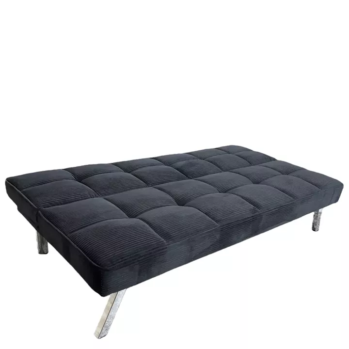 Καναπές Κρεβάτι ArteLibre ELVORE Μαύρο Ύφασμα/Ξύλο 190x83x74cm