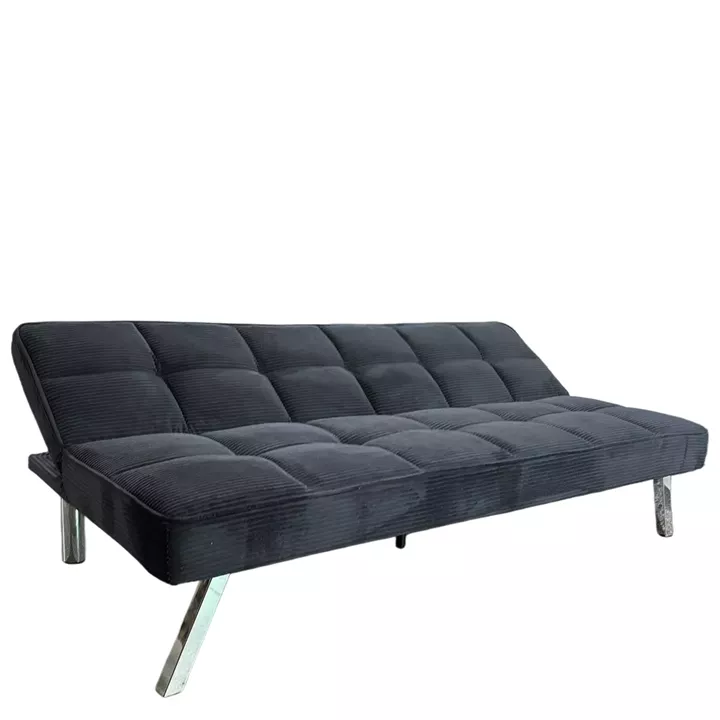 Καναπές Κρεβάτι ArteLibre ELVORE Μαύρο Ύφασμα/Ξύλο 190x83x74cm