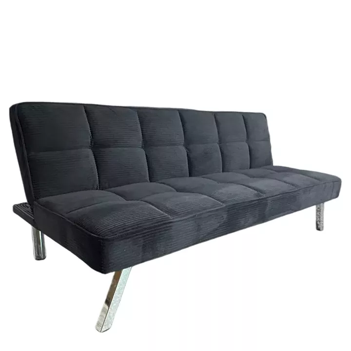 Καναπές Κρεβάτι ArteLibre ELVORE Μαύρο Ύφασμα/Ξύλο 190x83x74cm