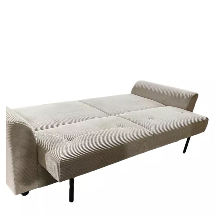 Καναπές Κρεβάτι ArteLibre VALMERO Μπεζ Ύφασμα/Ξύλο 216x85x85cm