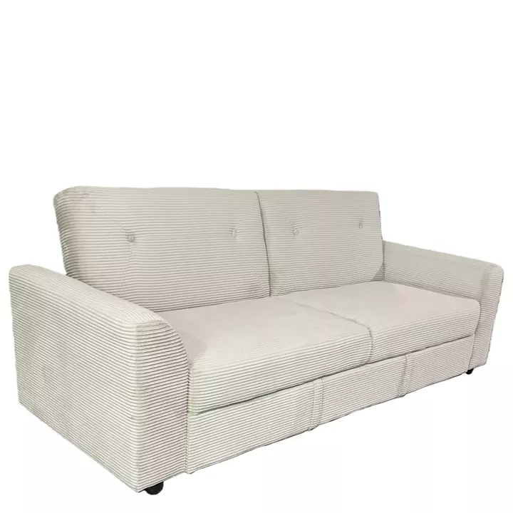 Καναπές Κρεβάτι ArteLibre VALMERO Μπεζ Ύφασμα/Ξύλο 216x85x85cm