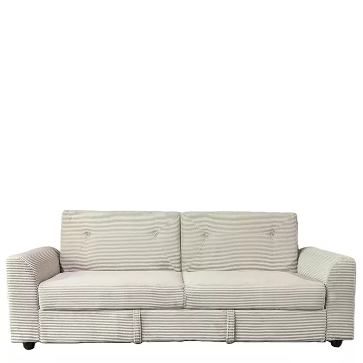 Καναπές Κρεβάτι ArteLibre VALMERO Μπεζ Ύφασμα/Ξύλο 216x85x85cm