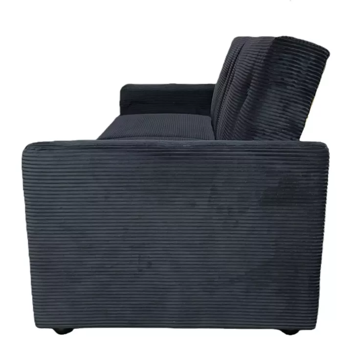 Καναπές Κρεβάτι ArteLibre VALMERO Μαύρο Ύφασμα/Ξύλο 216x85x85cm