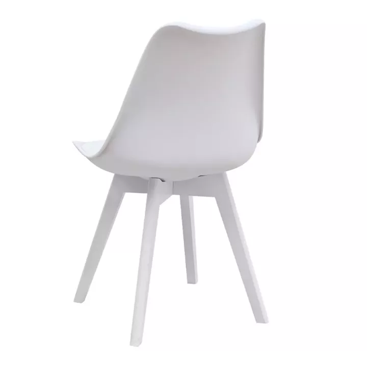 Σετ τραπεζαρία 5τμχ Darlen - Viva Megapap χρώμα sapphire oak - λευκό 125x72x74εκ.