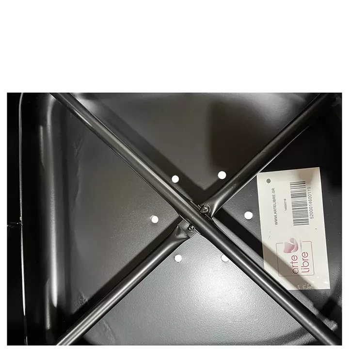 Καρέκλα ArteLibre Βιομηχανικού Τύπου Vintage TOLIKO Μαύρο Ματ Μέταλλο 44x49x84cm