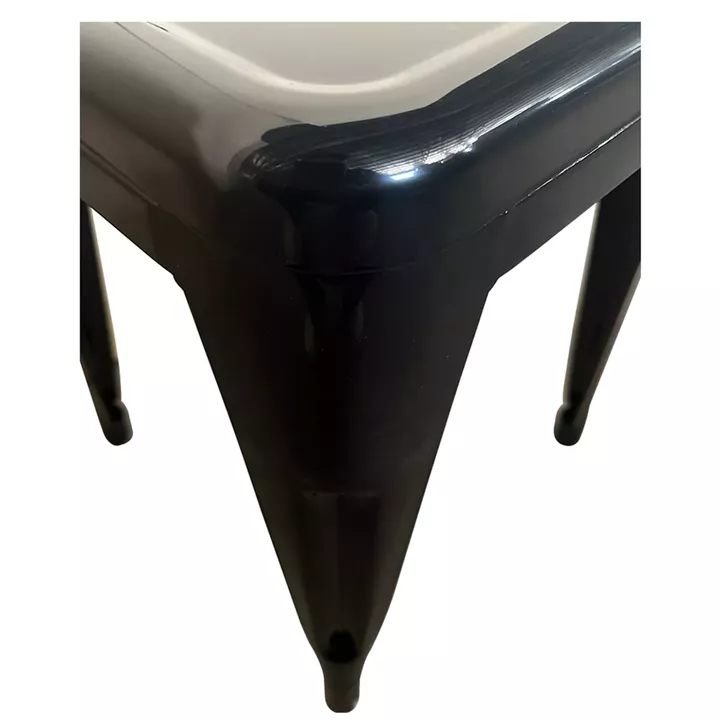 Σκαμπό ArteLibre Βιομηχανικού Τύπου Vintage VELINO Μαύρο Μέταλλο 38x38x45cm