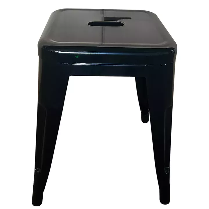 Σκαμπό ArteLibre Βιομηχανικού Τύπου Vintage VELINO Μαύρο Μέταλλο 38x38x45cm