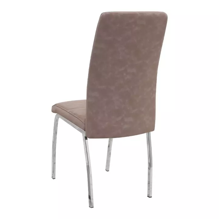 Σετ τραπεζαρία 5τμχ Darlen - Alma Megapap χρώμα sapphire oak - μπεζ 125x72x74εκ.