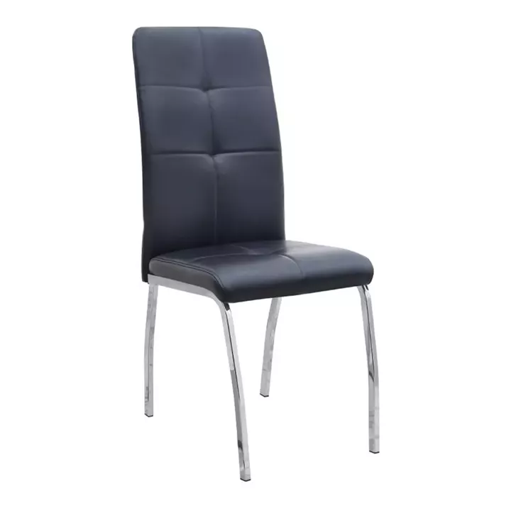 Σετ τραπεζαρία 5τμχ Darlen - Alma Megapap χρώμα sapphire oak - μαύρο 125x72x74εκ.