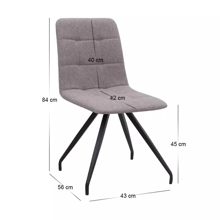 Σετ τραπεζαρία 5τμχ Darlen - Bianca Megapap χρώμα sapphire oak - ανοιχτό μπεζ 125x72x74εκ.