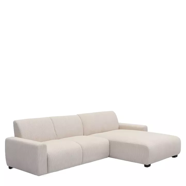 Καναπές Γωνιακός Αναστρέψιμος ArteLibre TRIANA Μπεζ Ύφασμα 287x161x71cm