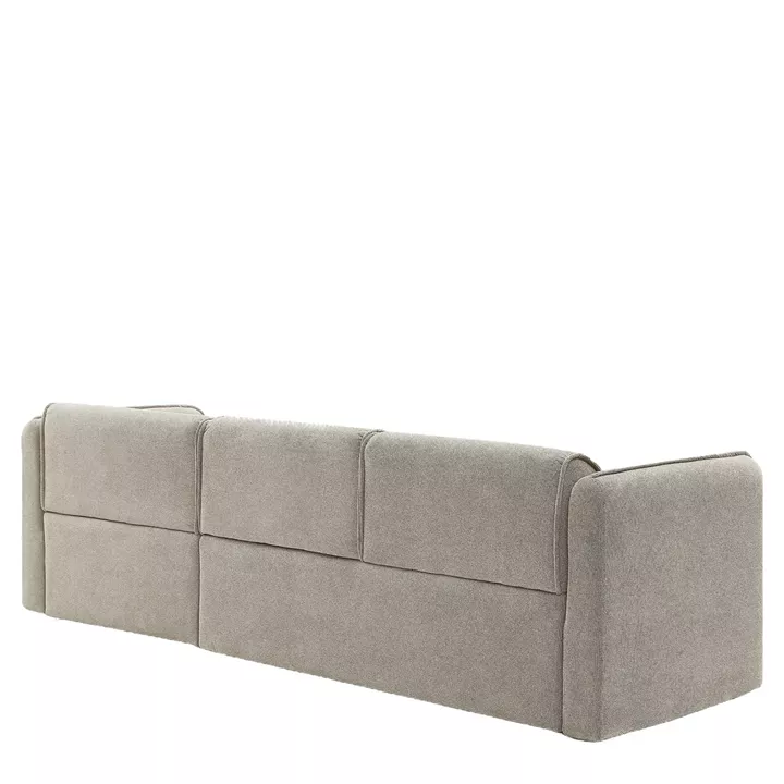 Καναπές Γωνιακός Αναστρέψιμος ArteLibre MAFFEI Μπεζ Ύφασμα 268x163x76cm