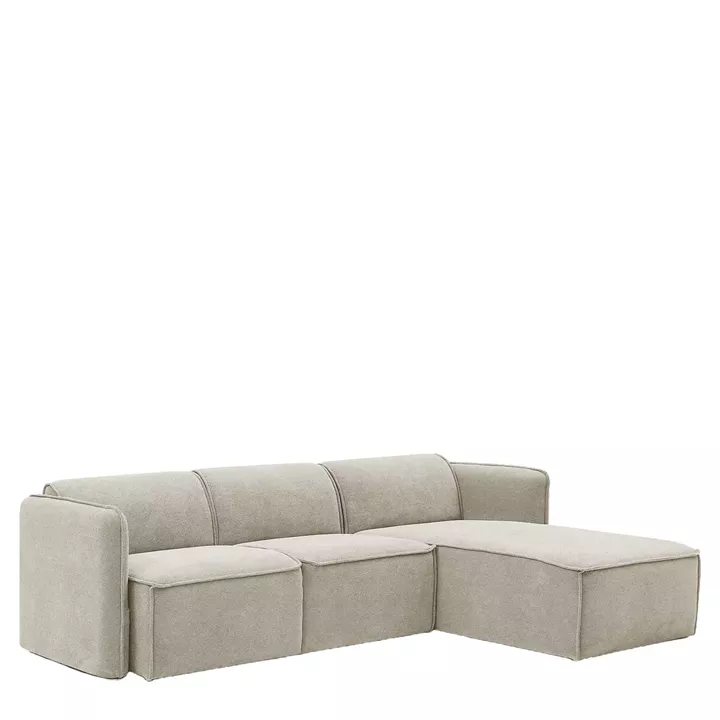 Καναπές Γωνιακός Αναστρέψιμος ArteLibre MAFFEI Μπεζ Ύφασμα 268x163x76cm