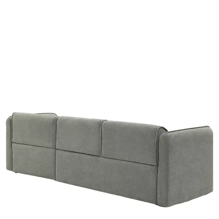 Καναπές Γωνιακός Αναστρέψιμος ArteLibre MAFFEI Γκρι Ύφασμα 268x163x76cm