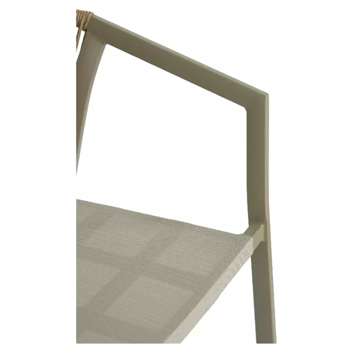 Πολυθρόνα Κήπου ArteLibre FIJI Μπεζ/Φυσικό Αλουμίνιο/Rattan 56x60x78cm