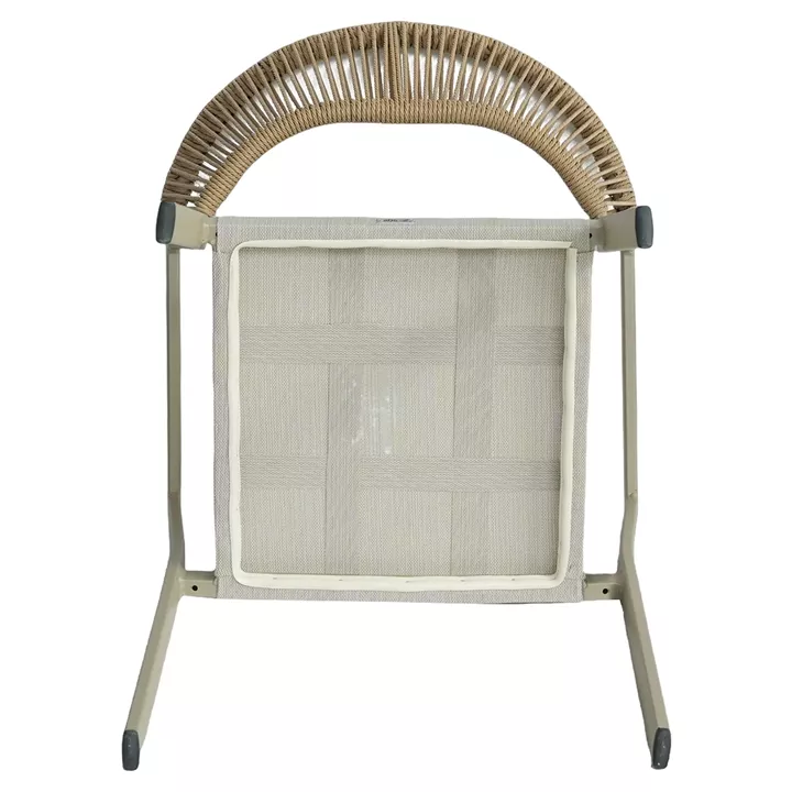 Πολυθρόνα Κήπου ArteLibre FIJI Μπεζ/Φυσικό Αλουμίνιο/Rattan 56x60x78cm