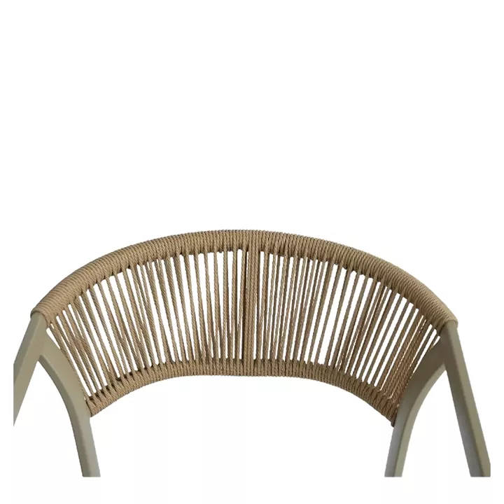 Πολυθρόνα Κήπου ArteLibre FIJI Μπεζ/Φυσικό Αλουμίνιο/Rattan 56x60x78cm