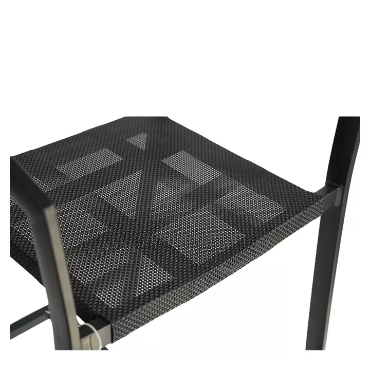 Σκαμπό Bar ArteLibre SANTORINI Μαύρο/Φυσικό Αλουμίνιο/Rattan 55x56x99cm