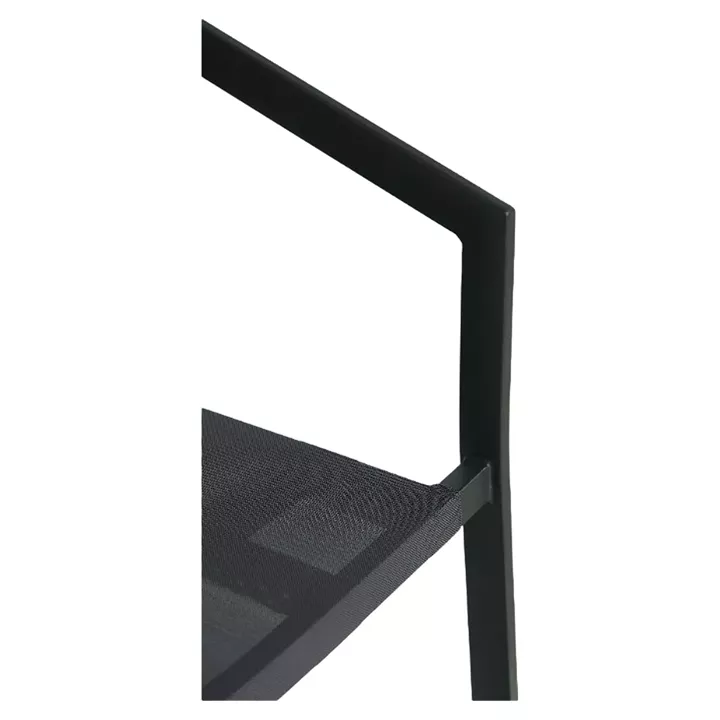 Σκαμπό Bar ArteLibre SANTORINI Ανθρακί/Φυσικό Αλουμίνιο/Rattan 55x56x99cm