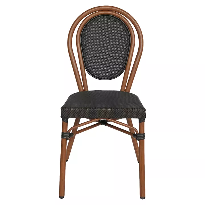 Καρέκλα Κήπου ArteLibre TULUM Καφέ/Ανθρακί Αλουμίνιο/Rattan 44x56x90cm