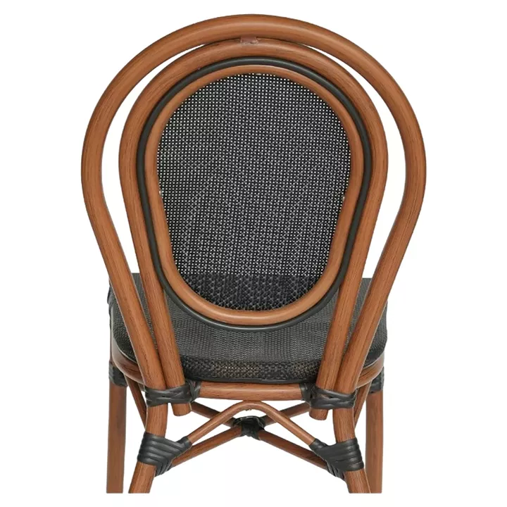 Καρέκλα Κήπου ArteLibre TULUM Καφέ/Ανθρακί Αλουμίνιο/Rattan 44x56x90cm