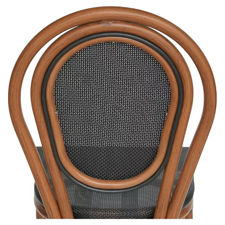 Καρέκλα Κήπου ArteLibre TULUM Καφέ/Ανθρακί Αλουμίνιο/Rattan 44x56x90cm