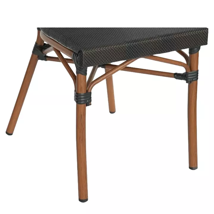 Καρέκλα Κήπου ArteLibre TULUM Καφέ/Ανθρακί Αλουμίνιο/Rattan 44x56x90cm
