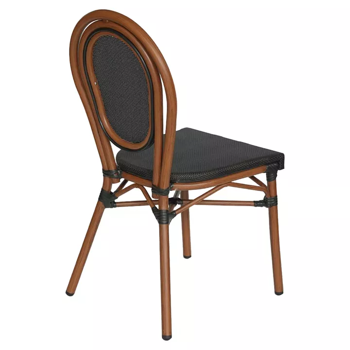 Καρέκλα Κήπου ArteLibre TULUM Καφέ/Ανθρακί Αλουμίνιο/Rattan 44x56x90cm