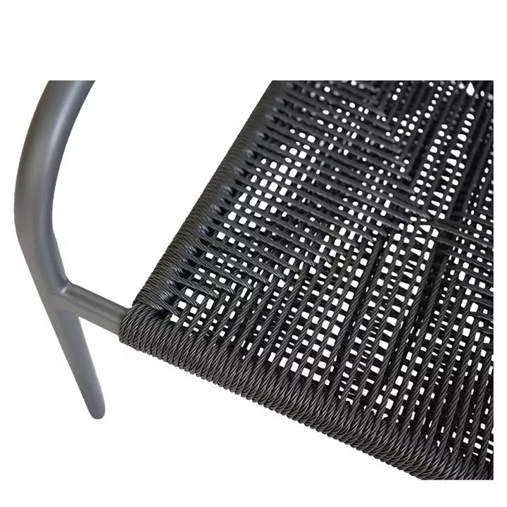 Πολυθρόνα Κήπου ArteLibre MOOREA Ανθρακί Αλουμίνιο/Rattan 58x56x79cm