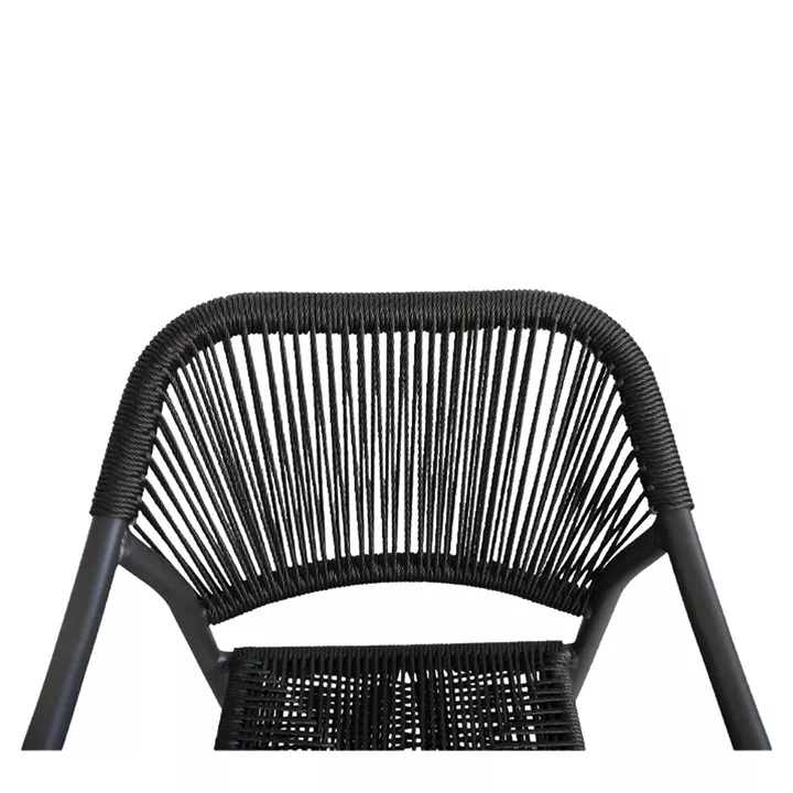 Πολυθρόνα Κήπου ArteLibre MOOREA Ανθρακί Αλουμίνιο/Rattan 58x56x79cm