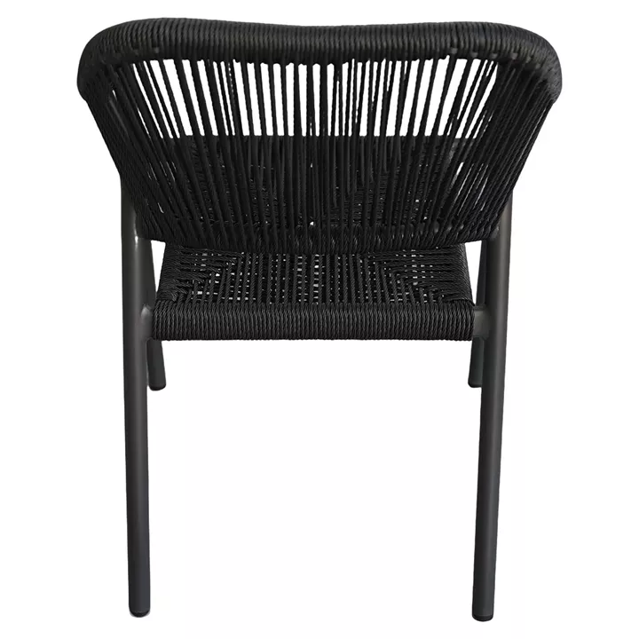 Πολυθρόνα Κήπου ArteLibre MOOREA Ανθρακί Αλουμίνιο/Rattan 58x56x79cm