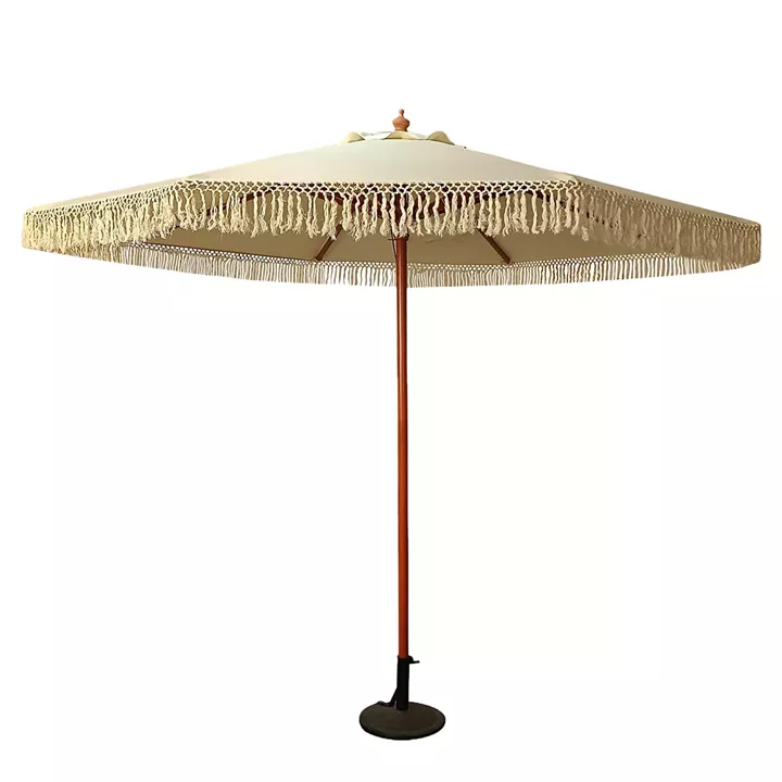 Ομπρέλα Κήπου ArteLibre KARENA Μπεζ/Φυσικό Ξύλο/Polyester Φ3x2.50m