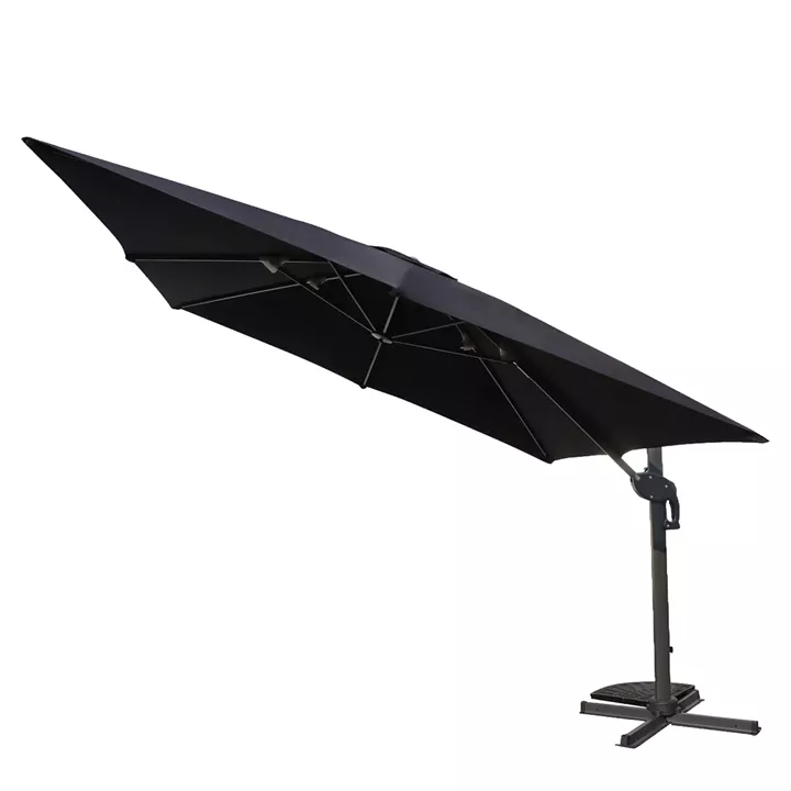 Ομπρέλα Κήπου ArteLibre VALENA Μαύρο/Γκρι Αλουμίνιο/Polyester Φ3x3m