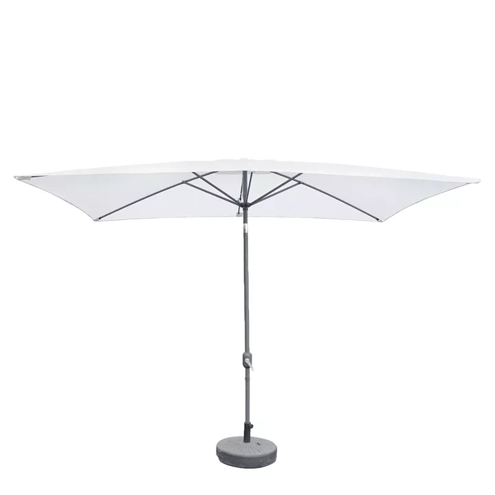Ομπρέλα Κήπου ArteLibre ARONA Λευκό/Ανθρακί Αλουμίνιο/Polyester 3x2x2.53m