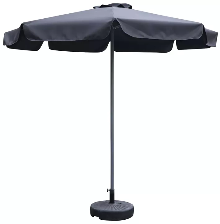 Ομπρέλα Κήπου ArteLibre VALENARE Μαύρο/Ανθρακί Μέταλλο/Polyester Φ2.35m