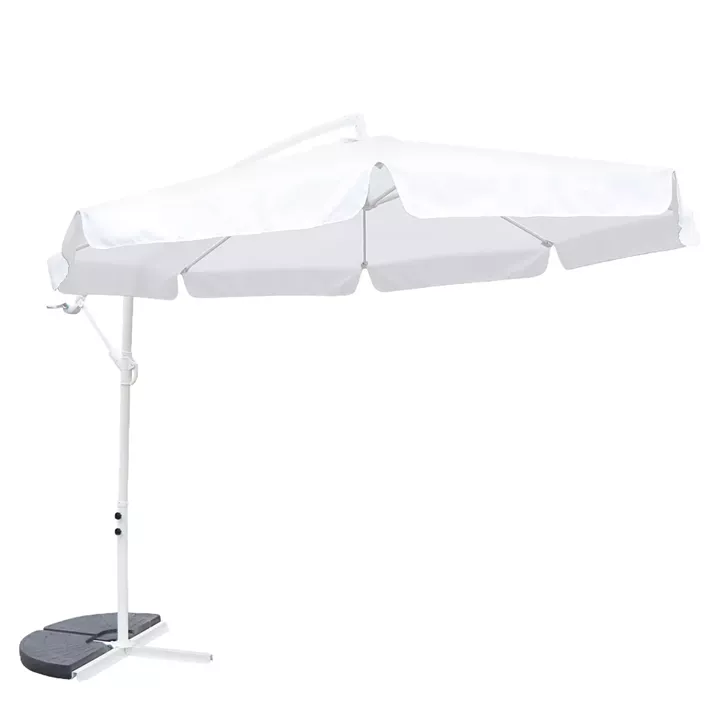 Ομπρέλα Κήπου ArteLibre NORVIA Λευκό/Εκρού Μέταλλο/Polyester Φ3m