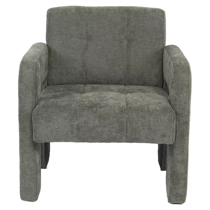 Πολυθρόνα ArteLibre VELORA Πράσινο Ύφασμα/Ξύλο 75x68x69cm