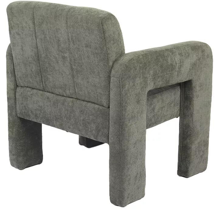 Πολυθρόνα ArteLibre VELORA Πράσινο Ύφασμα/Ξύλο 75x68x69cm