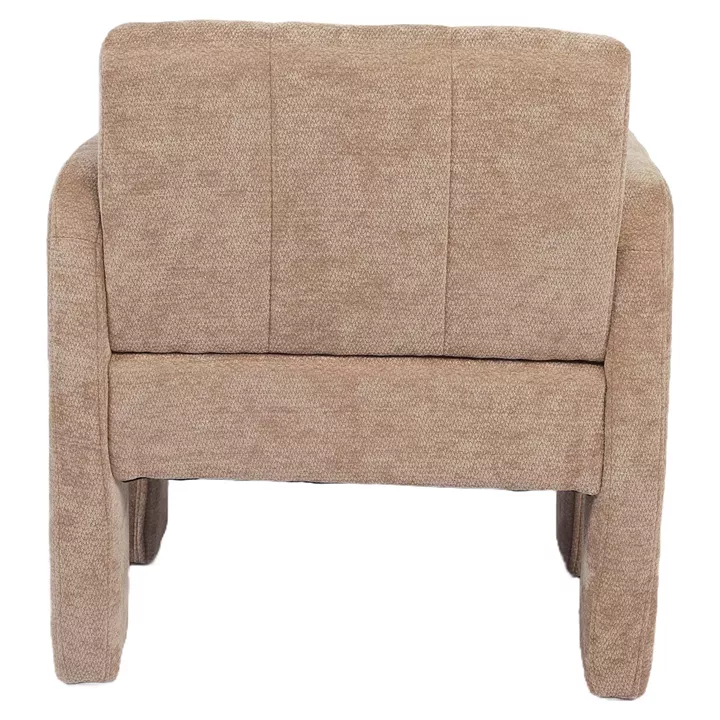 Πολυθρόνα ArteLibre VELORA Μπεζ Ύφασμα/Ξύλο 75x68x69cm