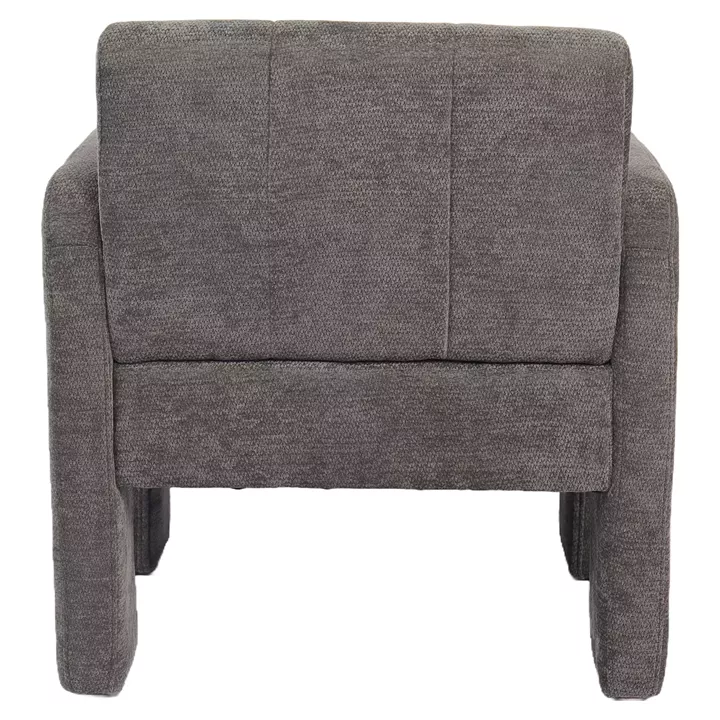 Πολυθρόνα ArteLibre VELORA Γκρι Ανοιχτό Ύφασμα/Ξύλο 75x68x69cm