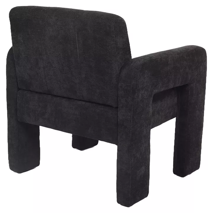 Πολυθρόνα ArteLibre VELORA Γκρι Σκούρο Ύφασμα/Ξύλο 75x68x69cm