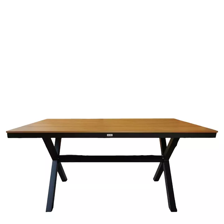 Τραπέζι Κήπου ArteLibre COMINO Καρυδί/Ανθρακί Αλουμίνιο/Polywood 150x90x74cm