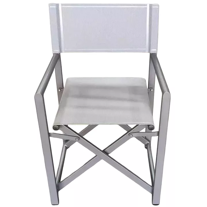 Καρέκλα Σκηνοθέτη ArteLibre TERALLIS Γκρι Ανοιχτό Ύφασμα/Αλουμίνιο 56x48x86cm